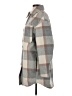H&M 100% Polyester Plaid Gray Coat Size XS - photo 5