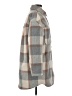 H&M 100% Polyester Plaid Gray Coat Size XS - photo 4
