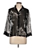 Emma James 100% Polyester Black 3/4 Sleeve Blouse Size 10 - photo 1