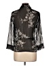 Emma James 100% Polyester Black 3/4 Sleeve Blouse Size 10 - photo 2
