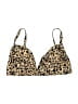 Topshop Animal Print Gold Swimsuit Top Size 16 - photo 1
