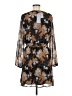 Daniel Rainn 100% Polyester Print Brown Casual Dress Size M - photo 2
