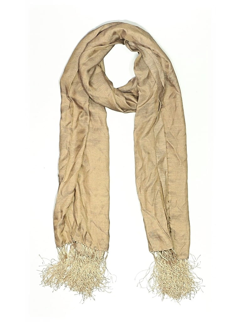 Pre-owned Unbranded Scarf In Tan