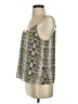 Banana Republic 100% Polyester Silver Tank Top Size S - photo 2