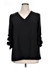 Unbranded 100% Polyester Black 3/4 Sleeve Blouse Size XL - photo 1