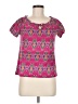 Chaps 100% Cotton Pink Short Sleeve Blouse Size M - photo 1