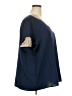 Shein Curve 100% Polyester Blue Short Sleeve Blouse Size 4L - photo 4