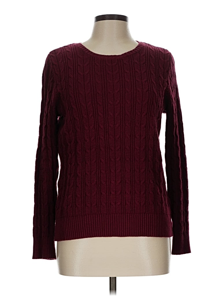 Pre-owned St. John's Bay Pullover Sweater In Burgundy