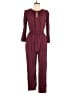 Old Navy 100% Rayon Solid Burgundy Jumpsuit Size M - photo 1