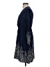 Old Navy 100% Rayon Paisley Blue Casual Dress Size S - photo 5