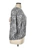 Unbranded 100% Polyester Silver 3/4 Sleeve Blouse Size XL - photo 4