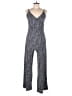 Beacon Chevron-herringbone Gray Jumpsuit Size M - photo 1