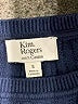 Kim Rogers 100% Cotton Blue Pullover Sweater Size S - photo 6
