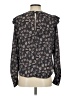 Evereve 100% Polyester Black Long Sleeve Blouse Size S - photo 2