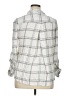 Thread & Supply 100% Rayon Plaid Ivory 3/4 Sleeve Button-Down Shirt Size XL - photo 2