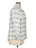Thread & Supply 100% Rayon Plaid Ivory 3/4 Sleeve Button-Down Shirt Size XL - photo 4