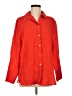 MNG Orange 3/4 Sleeve Button-Down Shirt Size 6 - photo 1