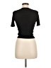 Collusion 100% Viscose Black Short Sleeve Turtleneck Size 6 - photo 2