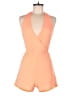 Soieblu 100% Polyester Solid Orange Romper Size S - photo 1