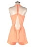 Soieblu 100% Polyester Solid Orange Romper Size S - photo 2