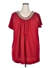 Fashion Bug Red Short Sleeve Blouse Size 2X - photo 1