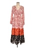 Shein Print Orange Casual Dress Size 6 - photo 1