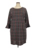 Tacera Plaid Gray Casual Dress Size 2X - photo 1