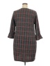 Tacera Plaid Gray Casual Dress Size 2X - photo 2