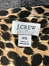 J.Crew Factory Store 100% Polyester Animal Print Brown Long Sleeve Blouse Size XS - photo 7