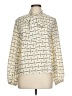 Shein Print Ivory Long Sleeve Blouse Size L - photo 1