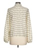 Shein Print Ivory Long Sleeve Blouse Size L - photo 2