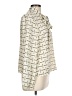 Shein Print Ivory Long Sleeve Blouse Size L - photo 4