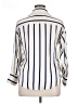 Zara Stripes Ivory Long Sleeve Button-Down Shirt Size XS - photo 2
