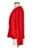 Lavender Brown 100% Silk Red Long Sleeve Silk Top Size XS - photo 5