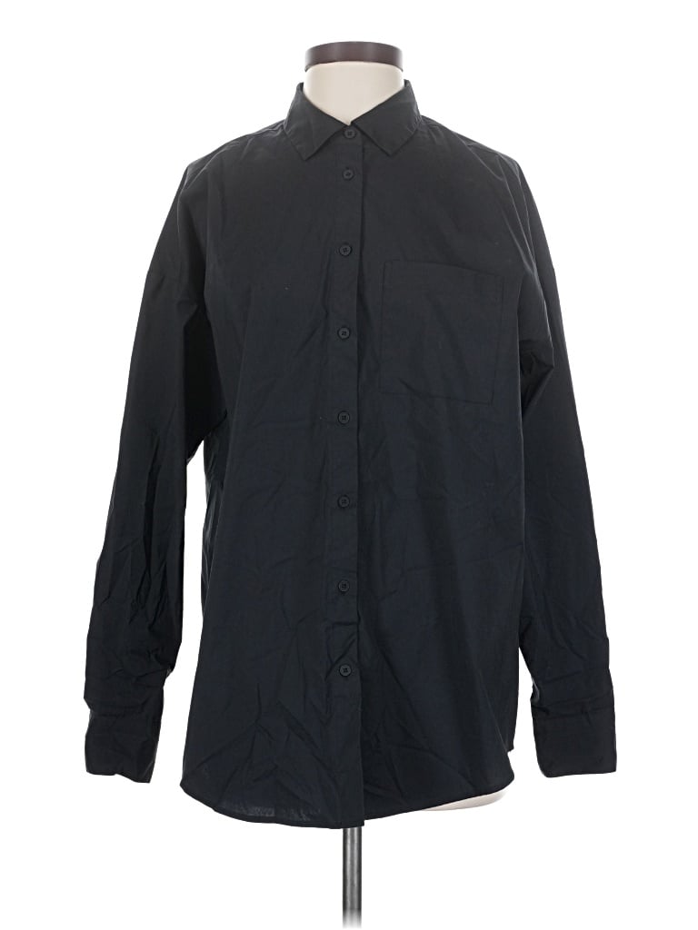 Pre-owned Br Standard Long Sleeve Button Down Shirt In Black