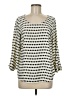 Brixon Ivy 100% Polyester Polka Dots Ivory 3/4 Sleeve Blouse Size M - photo 1