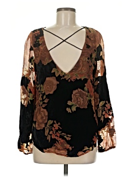 Line & Dot Long Sleeve Blouse