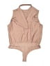 Shein 100% Polyester Tan Bodysuit Size 12 - photo 2