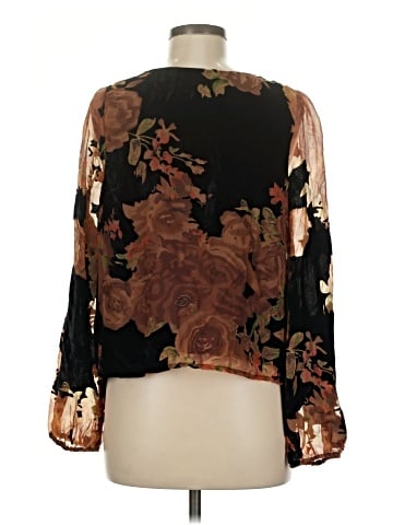 Line & Dot Long Sleeve Blouse (view 2)