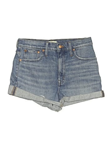 Madewell High-Rise Denim Shorts in Malden Wash (view 1)
