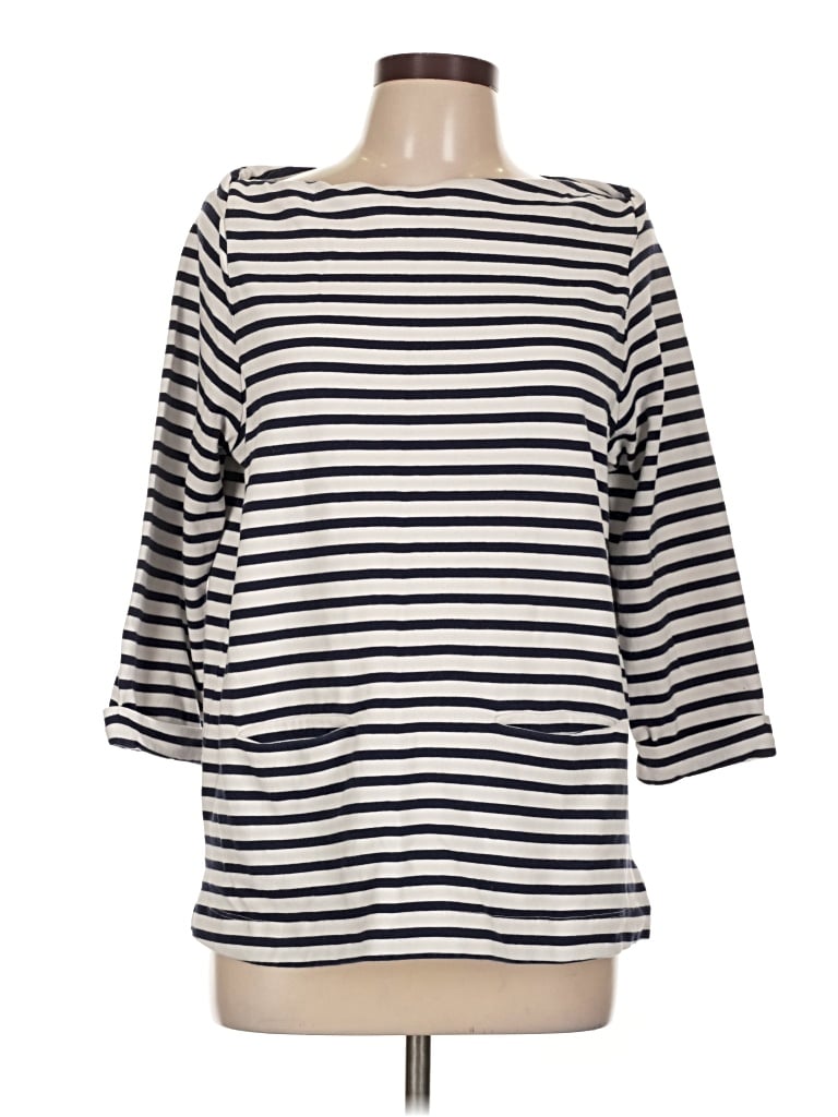Pre-owned Boden 3/4 Sleeve T-shirt In Ivory