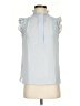 Ann Taylor LOFT 100% Polyester Blue Sleeveless Blouse Size XS - photo 1