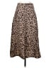 Shein 100% Polyester Animal Print Brown Casual Skirt Size 4 - photo 2