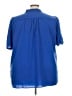 Lands' End 100% Polyester Blue Short Sleeve Blouse Size 24 - photo 2