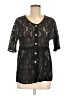 Varley Black Short Sleeve Blouse Size M (estimated) - photo 1