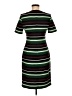 MICHAEL Michael Kors Stripes Multi Color Green Casual Dress Size 6 - photo 2
