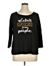 Cato Black 3/4 Sleeve T-Shirt Size XL - photo 1