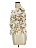 Iz Byer Ivory Short Sleeve Blouse Size XL - photo 5