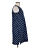 Lands' End 100% Cotton Polka Dots Blue Casual Dress Size M - photo 4