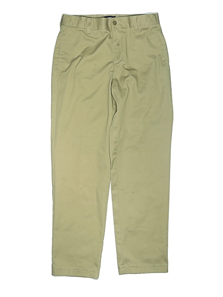 Pre-owned Lands' End Kids'  Khaki Pant In Green